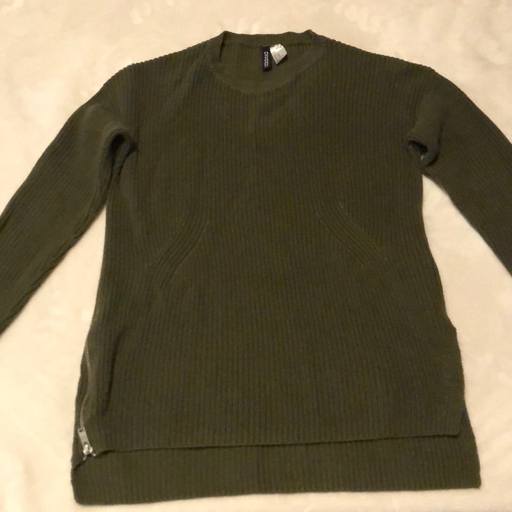 H&M oversized olive green sweater